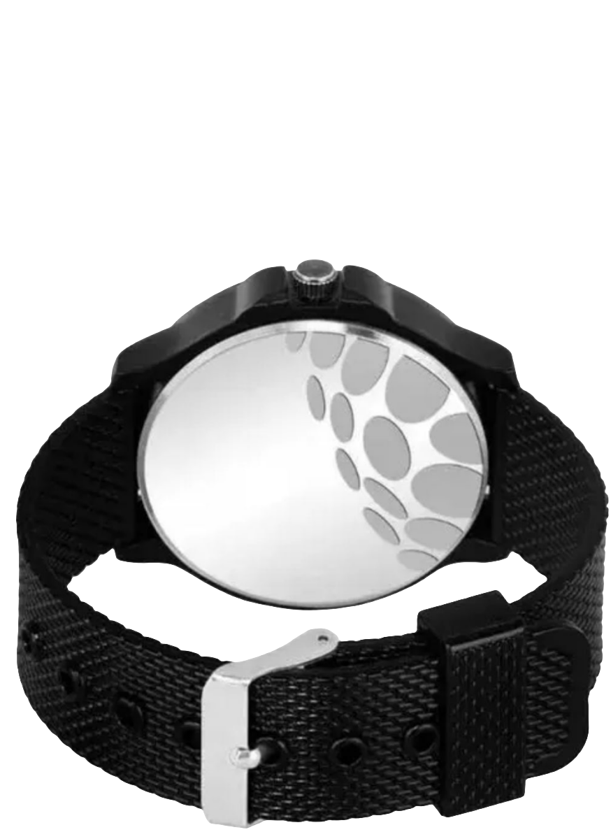 Stylish Black Quartz Analog Watch for Men – Minimalist Design, Premium Look